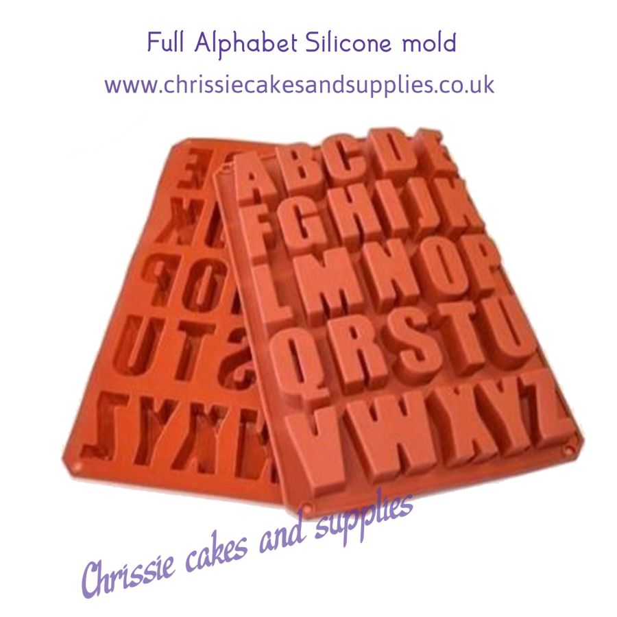 3D Full Alphabet Silicone Mould
