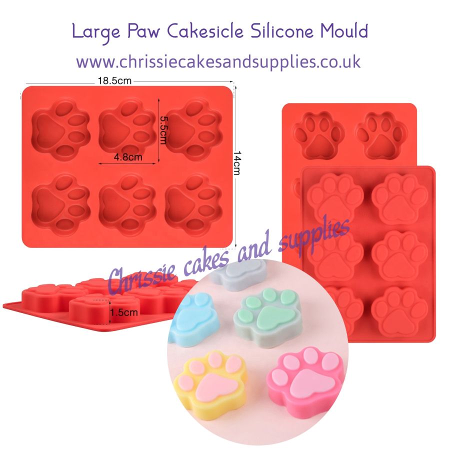 Large Paw Cakesicle Silicone Mould