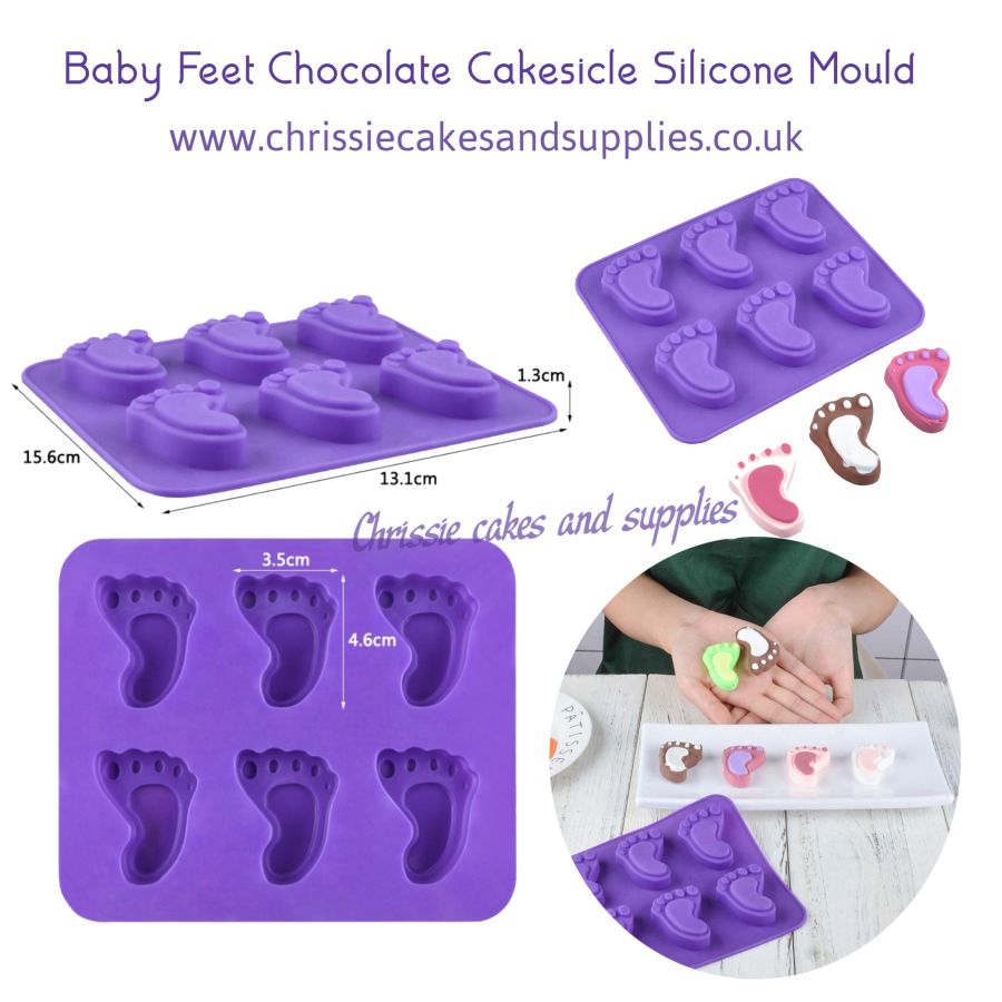 baby feet chocolate mould