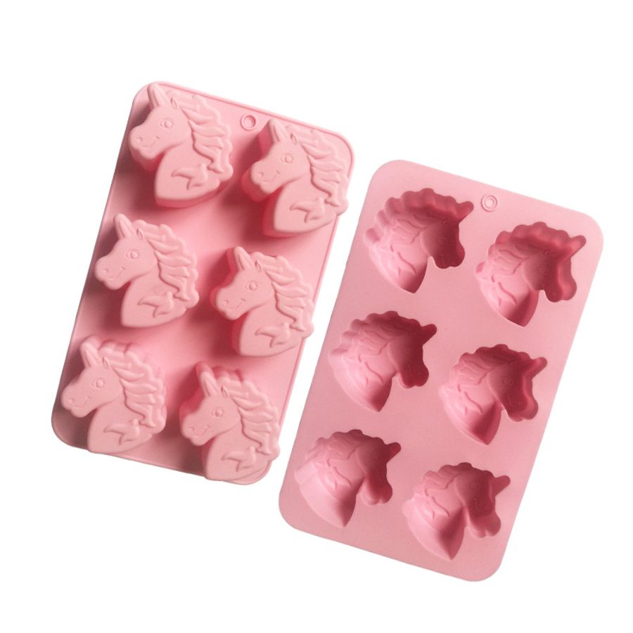 Unicorn Head 6 cavity Cakesicle Mould