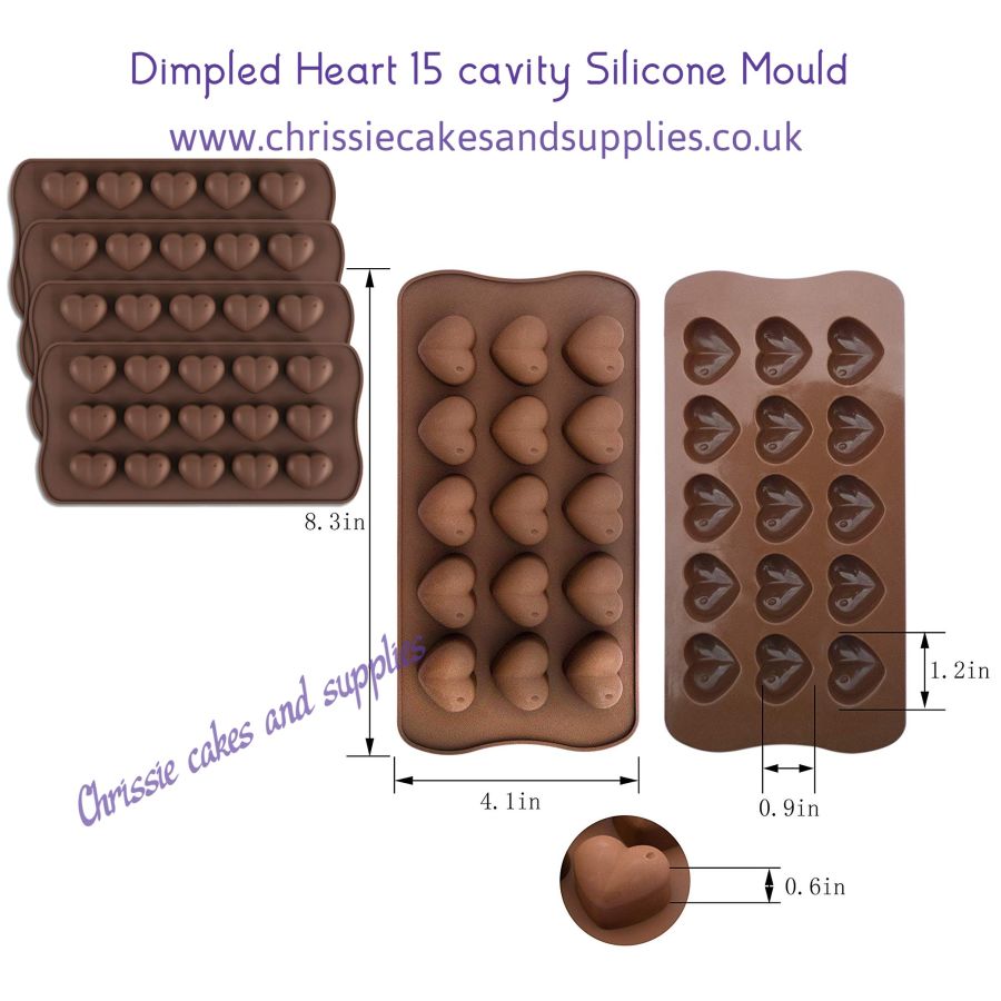 Dimpled Heart Chocolate Mould