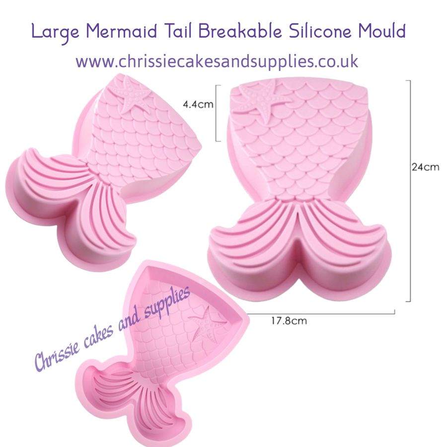 Large Mermaid Tail Breakable Silicone Mould