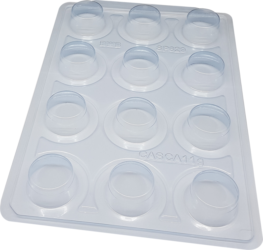 BWB 3518 - SP 829 Mini Round Cookie 3 part Chocolate mould