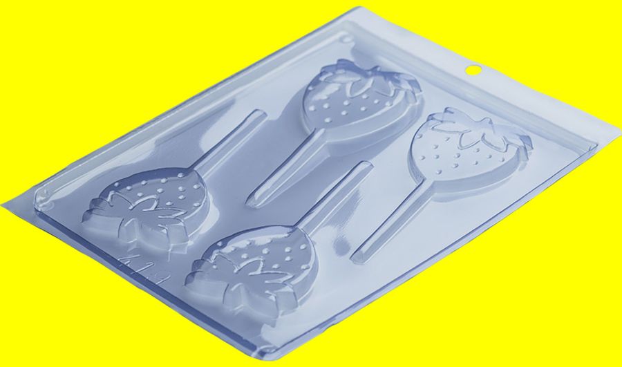 STRAWBERRIES LOLLIPOP Chocolate Mould