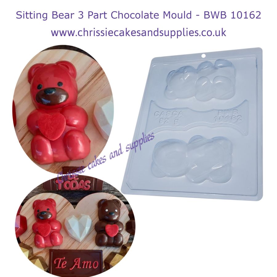 Seated Teddy Bear Chocolate Mould