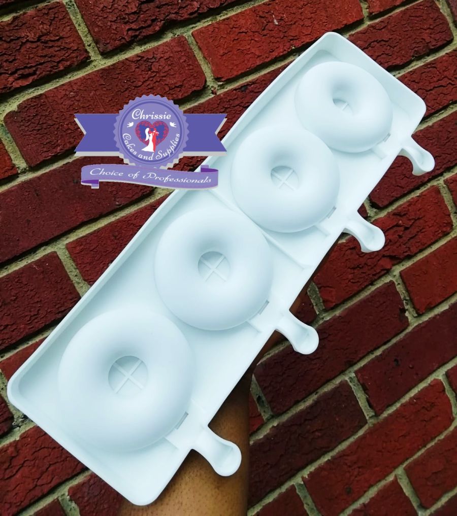 4 Cavity Donut Cakesicle mould