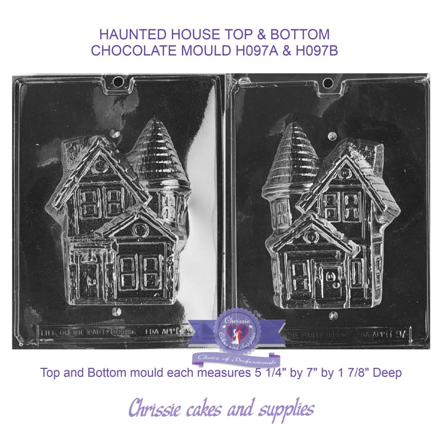3D HAUNTED HOUSE A & B CHOCOLATE MOULD