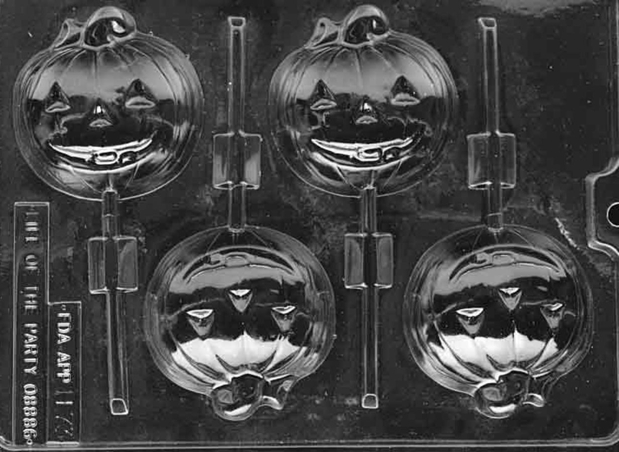 LARGE PUMPKIN JACK O LANTERN LOLLY CHOCOLATE MOULD