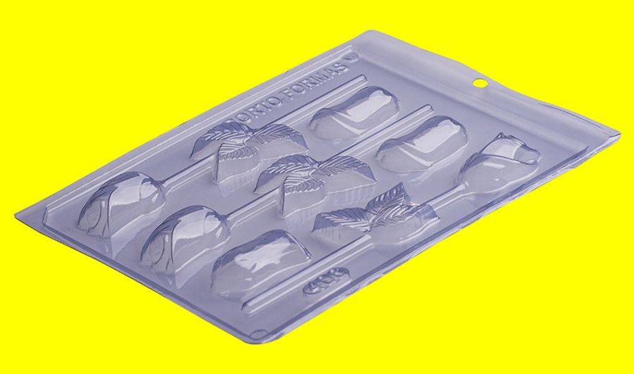 ROSE BUD LOLLIPOP Chocolate Mould