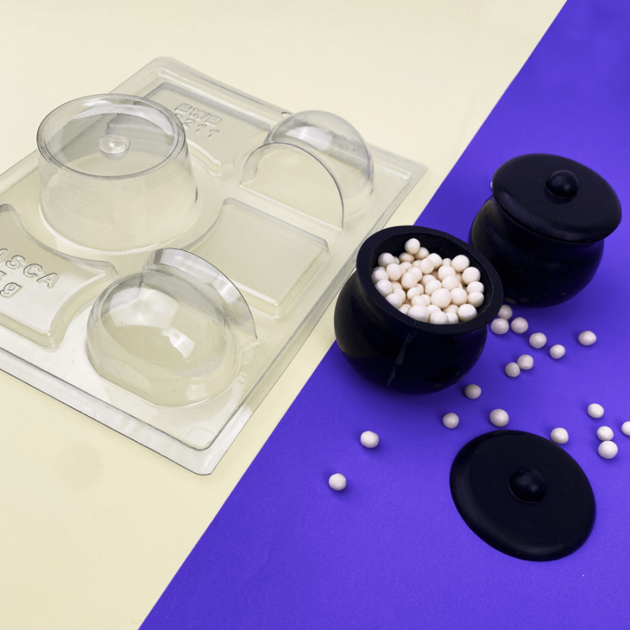 Witch Cauldron with Lid Chocolate mould