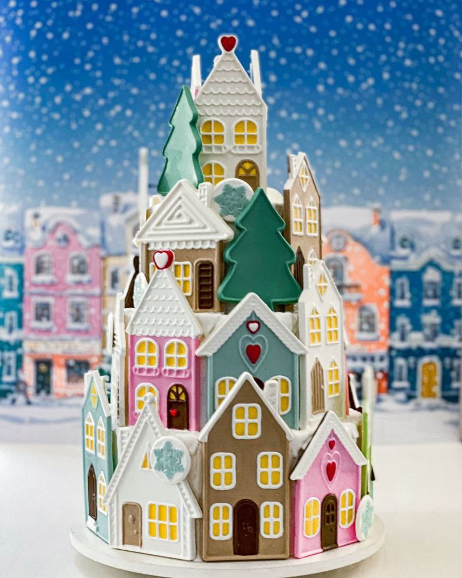 Decorative Christmas Assorted Shapes Chocolate Mould