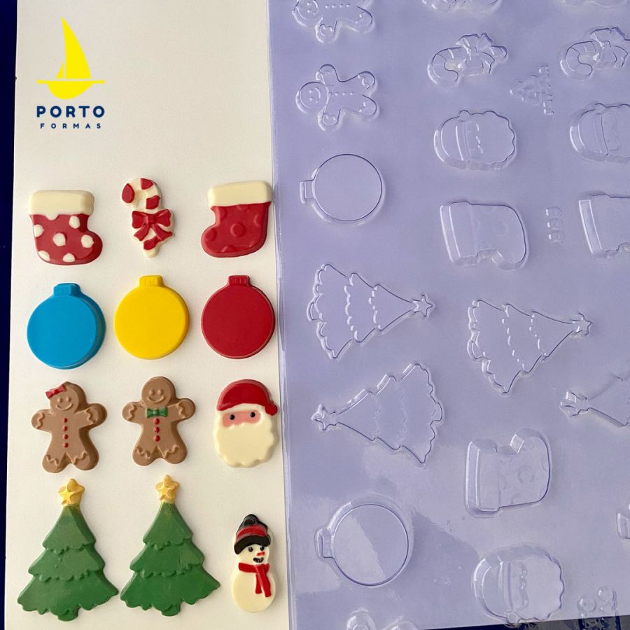 CHRISTMAS APPLIQUES Chocolate Mould