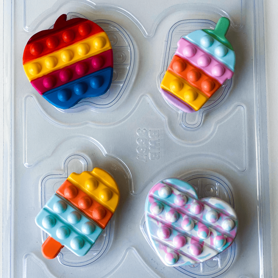 Pop It Fun 2 (Simple) Chocolate Mould