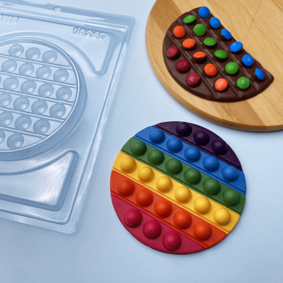 Pop It Round (Simple) Chocolate Mould - BWB 10267