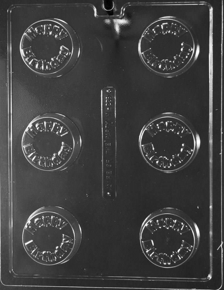 HAPPY BIRTHDAY SANDWICH COOKIE CHOCOLATE MOULD