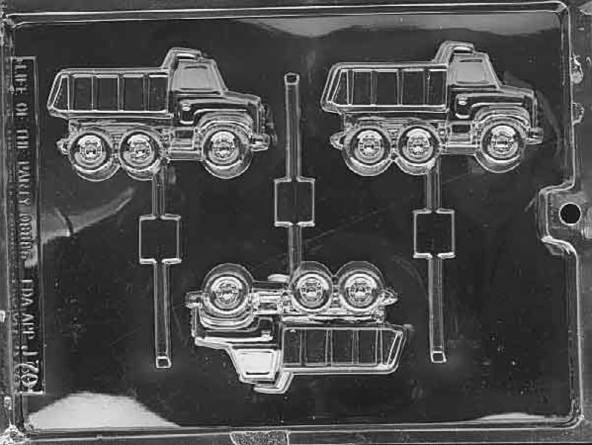 DUMP TRUCK LOLLY CHOCOLATE MOULD J070