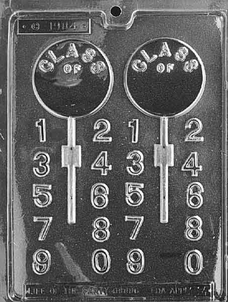 GRADUATION LOLLY CHOCOLATE MOULD