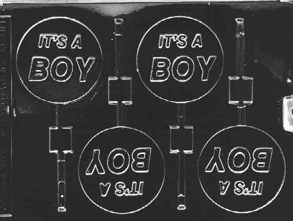 IT'S A BOY LOLLY CHOCOLATE MOULD