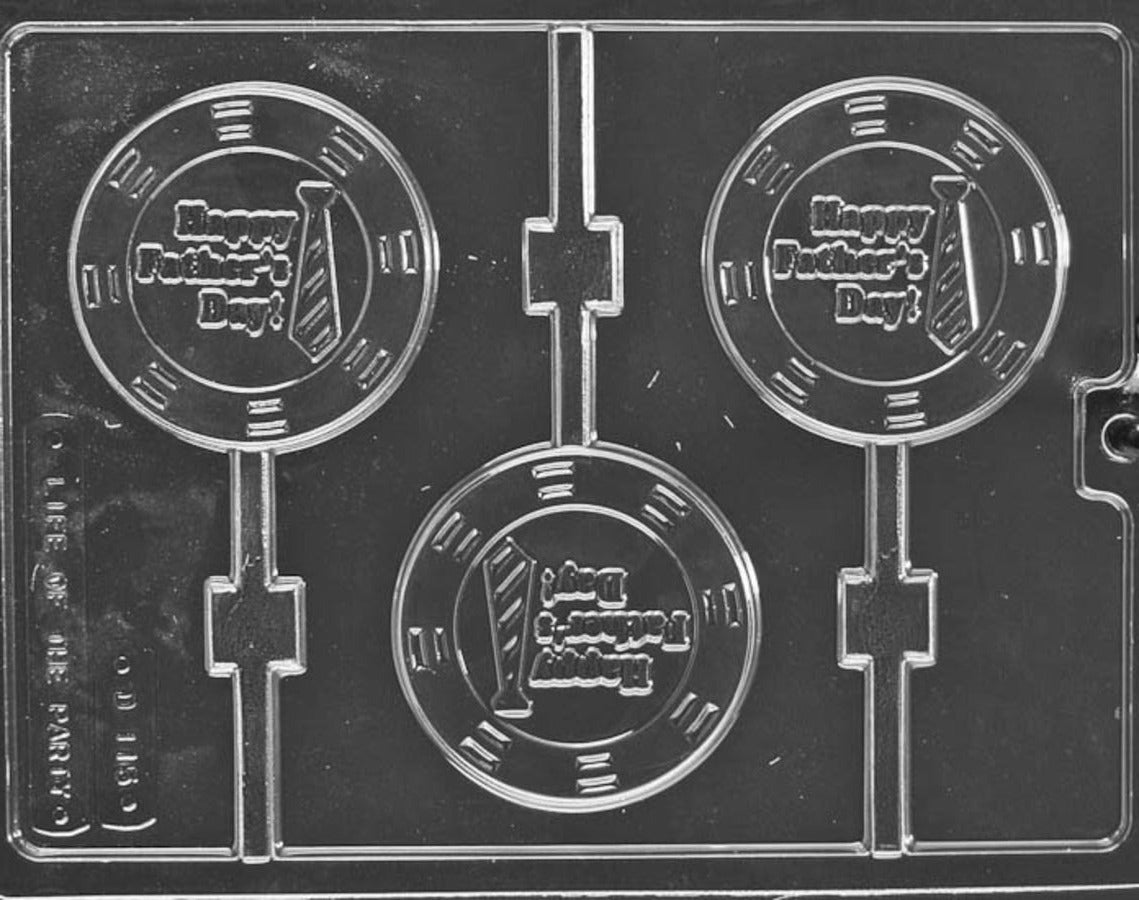HAPPY FATHER'S DAY LOLLY CHOCOLATE MOULD