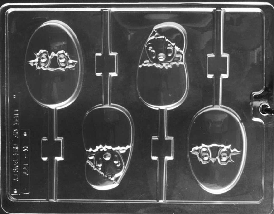 hatched egg easter lollipop chocolate mould