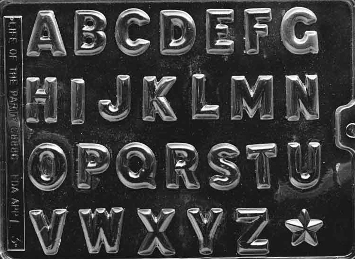 ALPHABET A Z CHOCOLATE MOULD