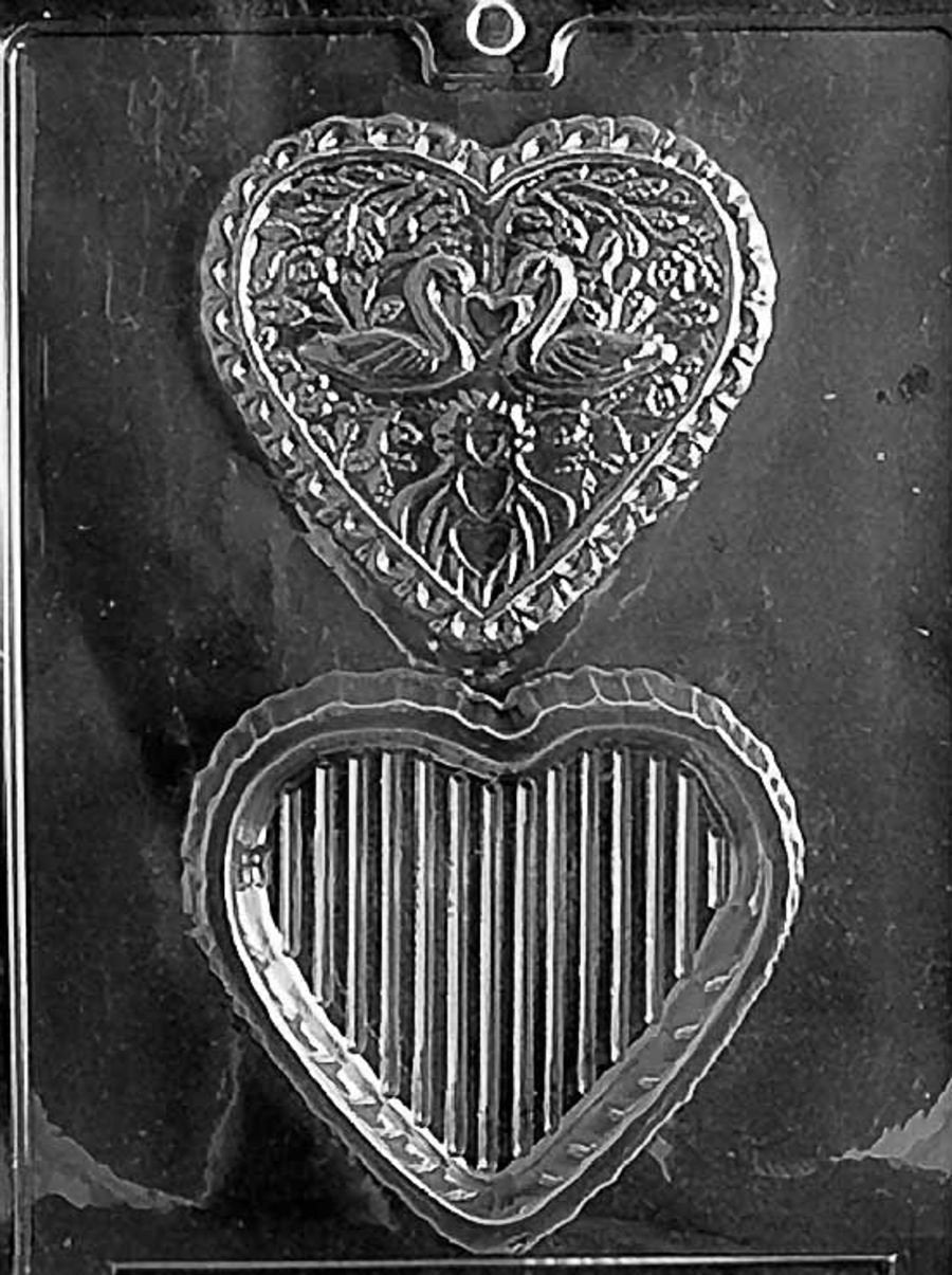 SWAN HEART POUR BOX CHOCOLATE MOULD