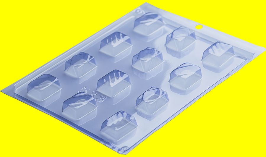 Fantasy Rectangular Candy Chocolate Mould - Pfm 533