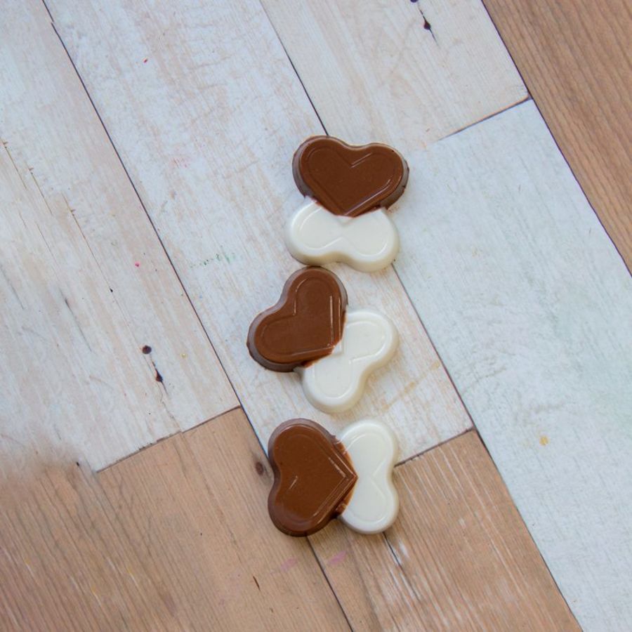 DOUBLE HEARTS CANDY CHOCOLATE MOULD