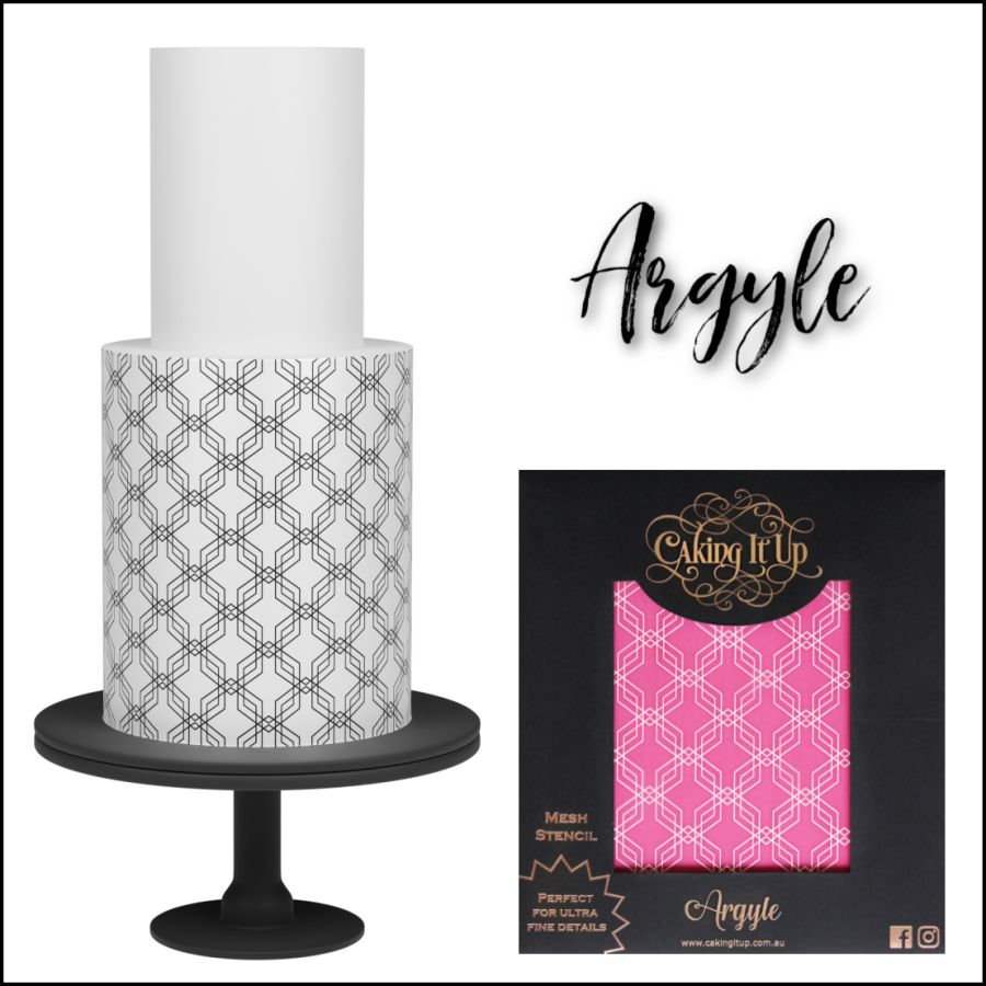 ARGYLE MESH STENCIL