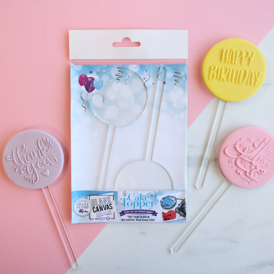 BLANK CANVAS - MINI CIRCLE BLANK TOPPER