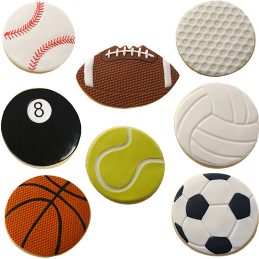 Autumn Carpenter Cookie Cutter Texture Set- Sports Ball Set