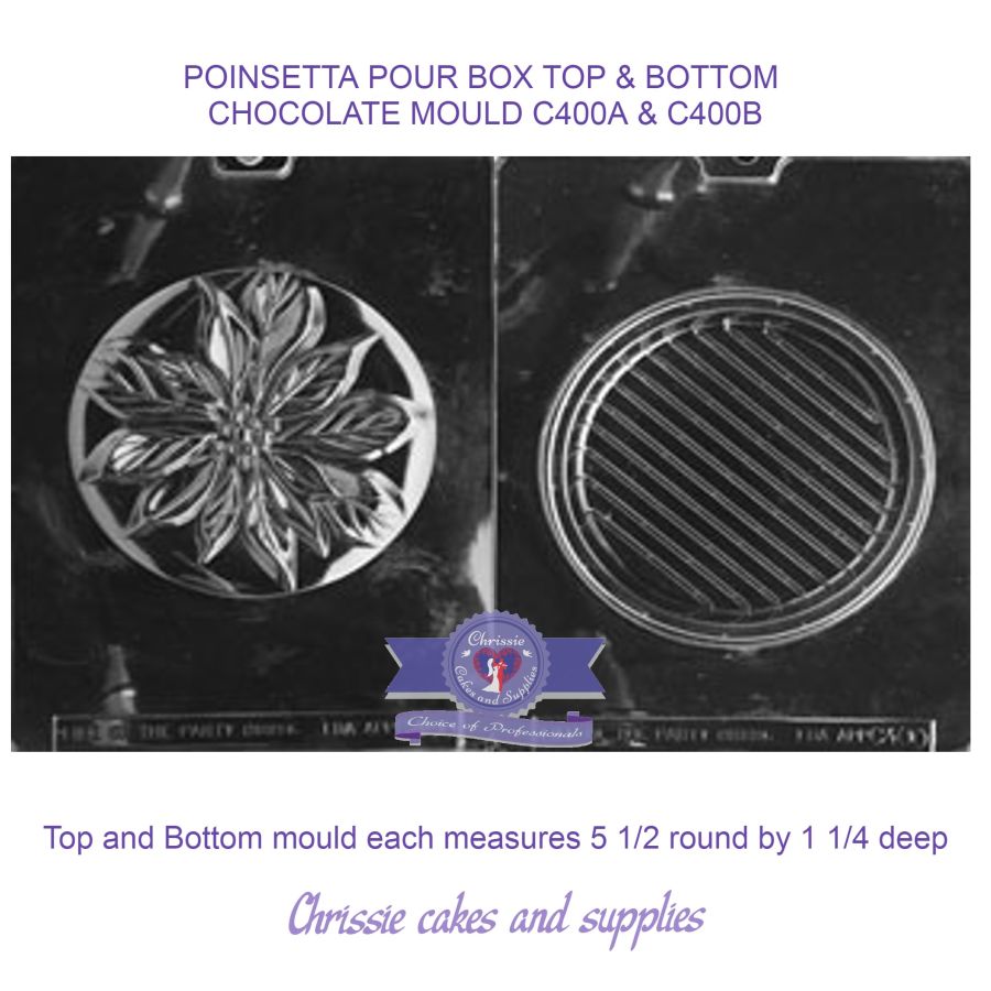 POINSETTIA CHOCOLATE POUR BOX CHOCOLATE MOULD