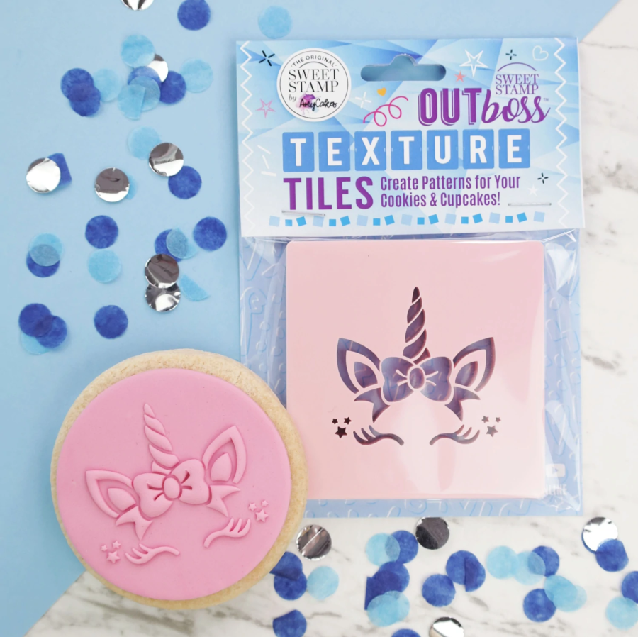 OUTBOSS TEXTURE TILES - BOW UNICORN