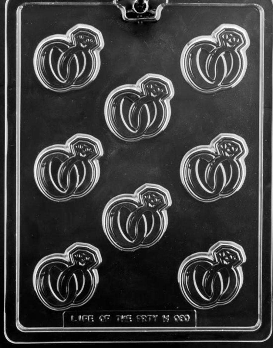 DIAMOND RINGS TOPPER CHOCOLATE MOULD