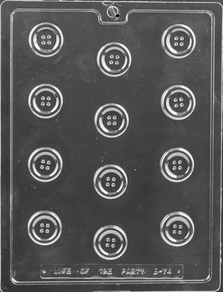 Bite Sized Buttons Chocolate Mould