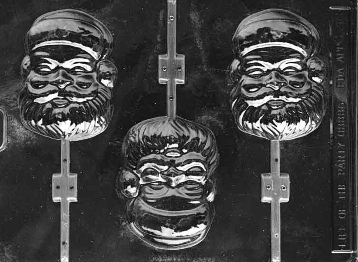 SANTA FACE LOLLY CHOCOLATE MOULD