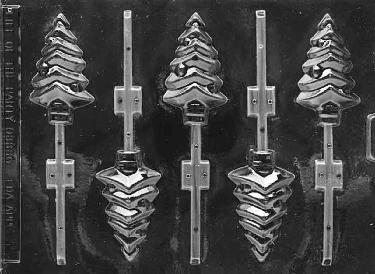 CHRISTMAS TREE LOLLY CHOCOLATE MOULD