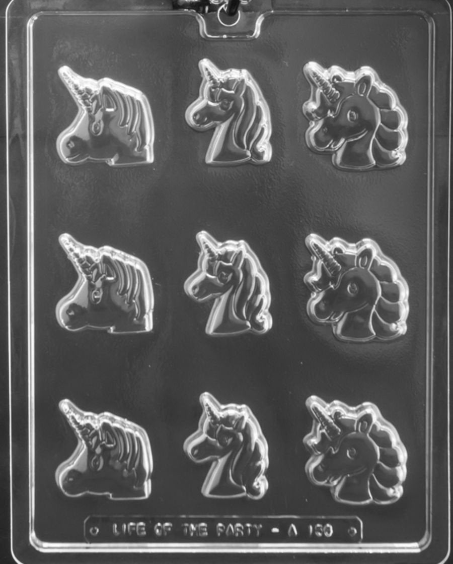 Small Unicorn Faces Chocolate Mould