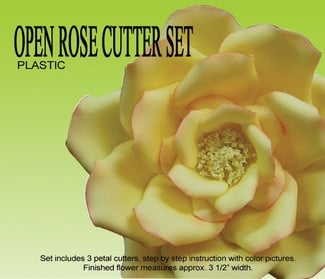 OPEN ROSE CUTTER AND VEINER SET