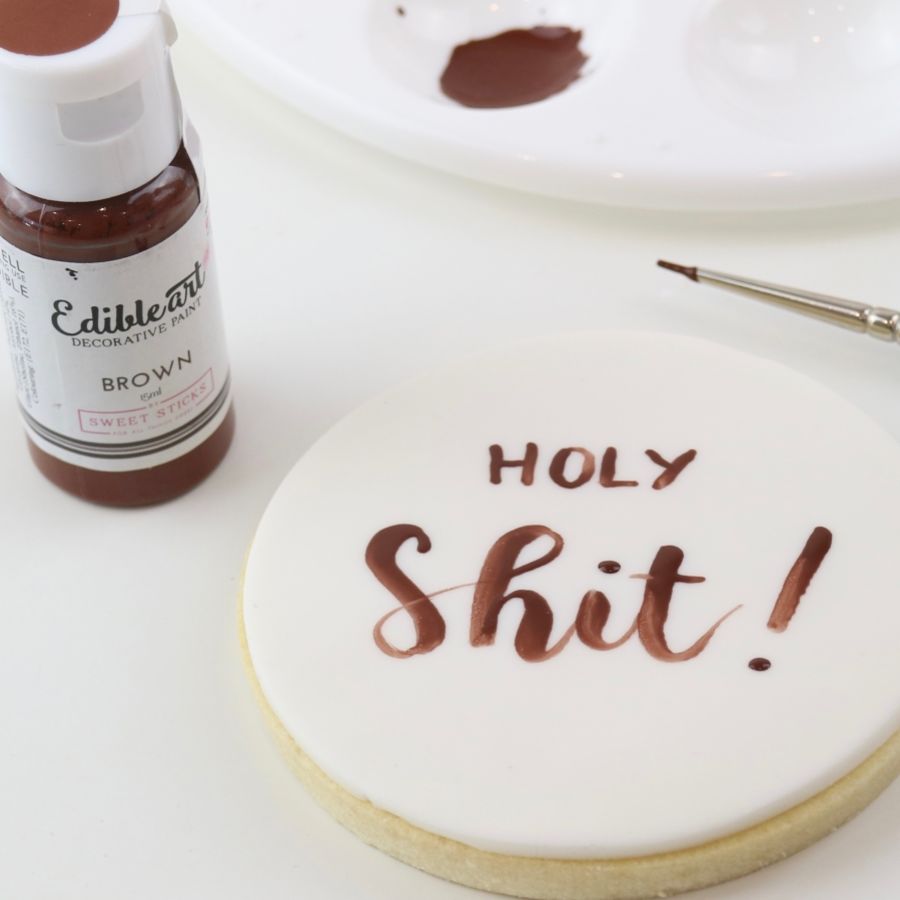 Sweet Sticks - BROWN - Edible Art Decorative Paint 15ml