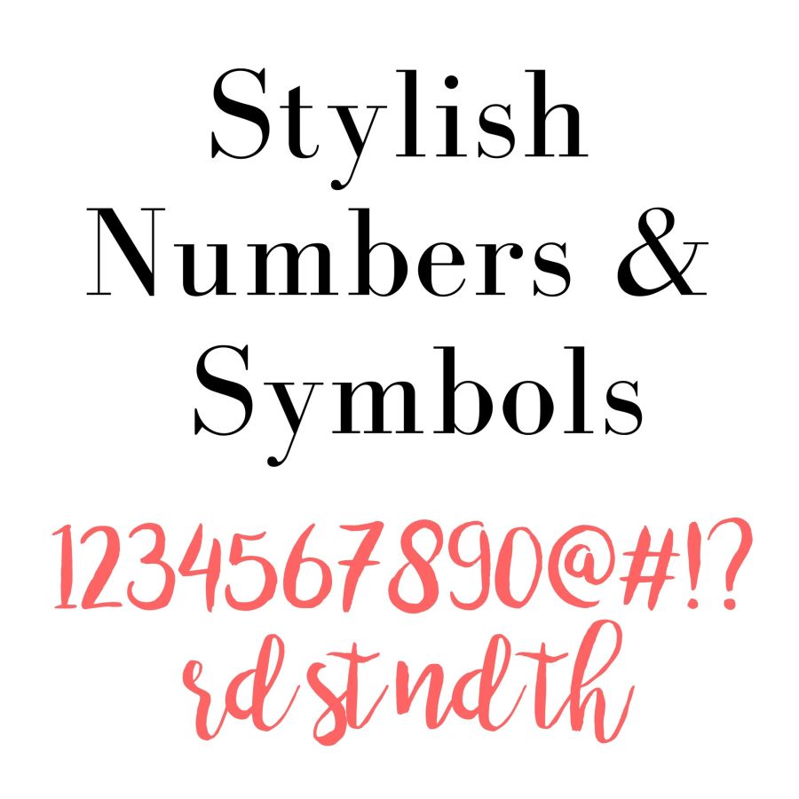 Stylish Lettering Stamp Set