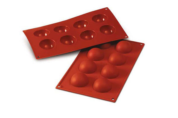 8 Cavity 50mm Half Sphere Silicone Mould