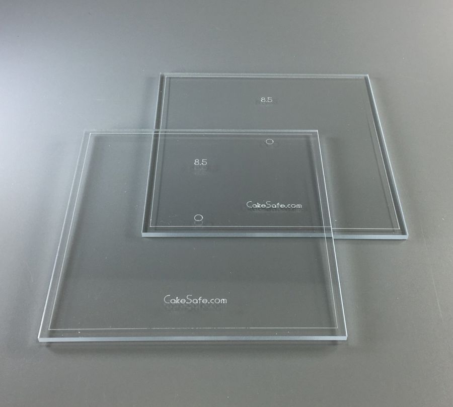 CakeSafe Acrylic disc - Square - 2 Disc Set