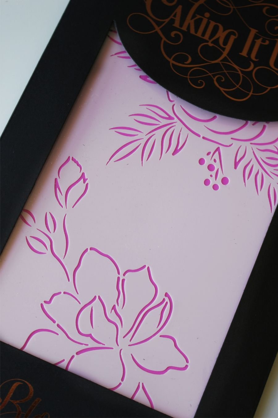 Bloom 1 Cake Stencil