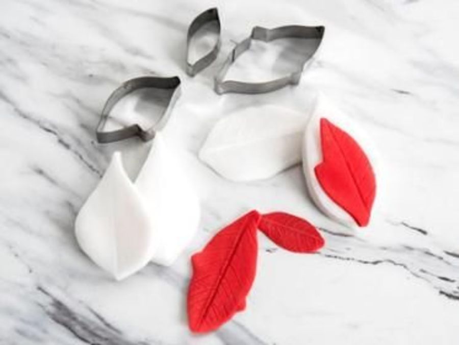 Poinsettia Cutter and Veiner Set