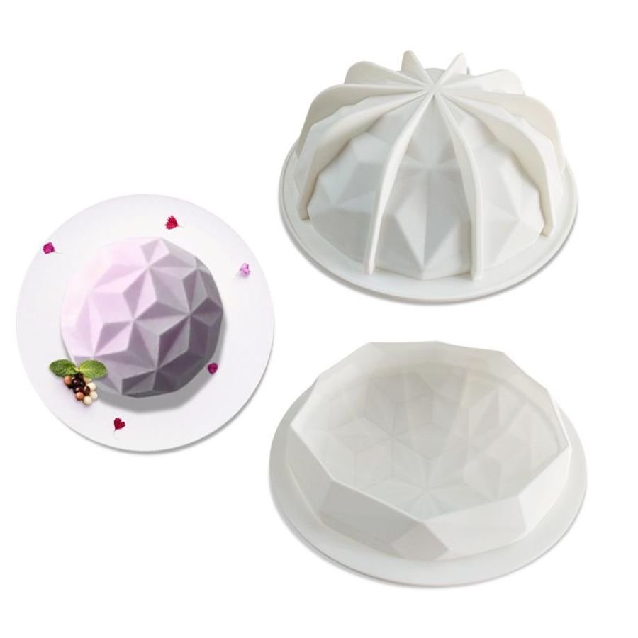 Large Geometric Dome Mousse mould