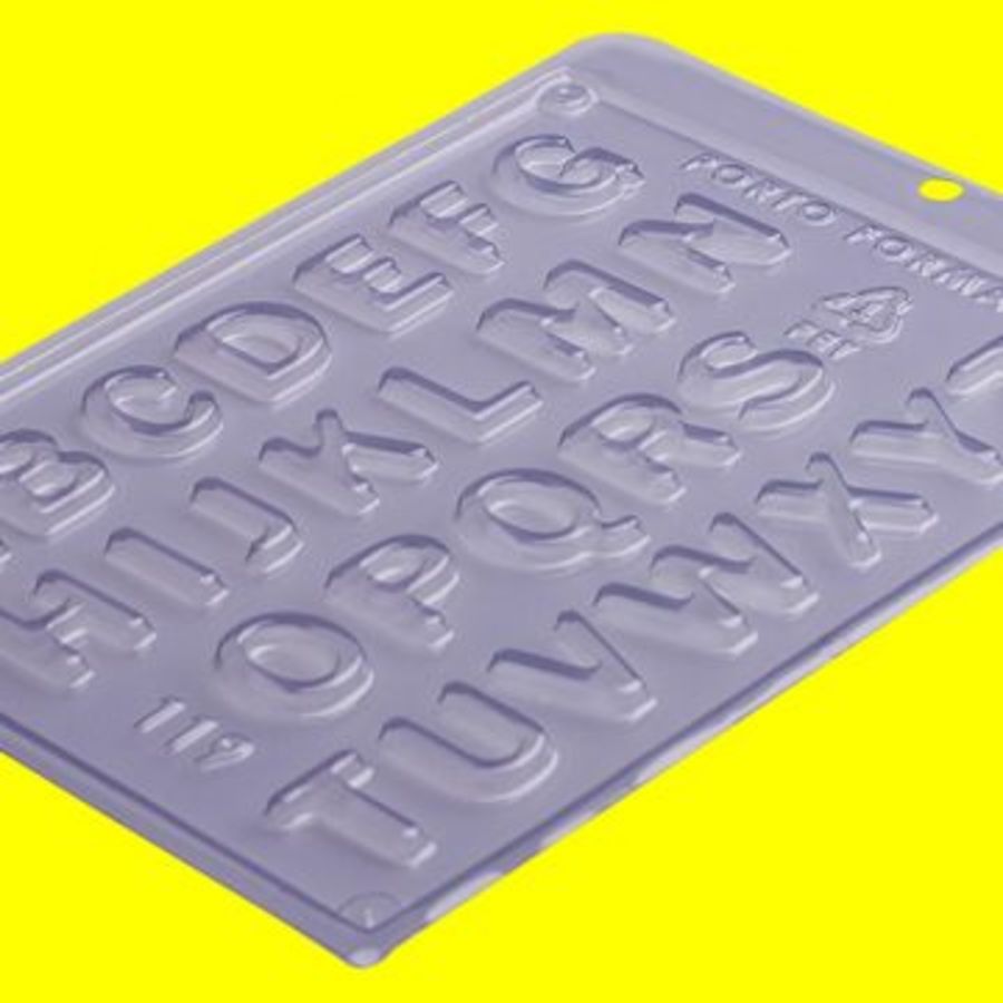 Mini alphabet chocolate mould Pfm119