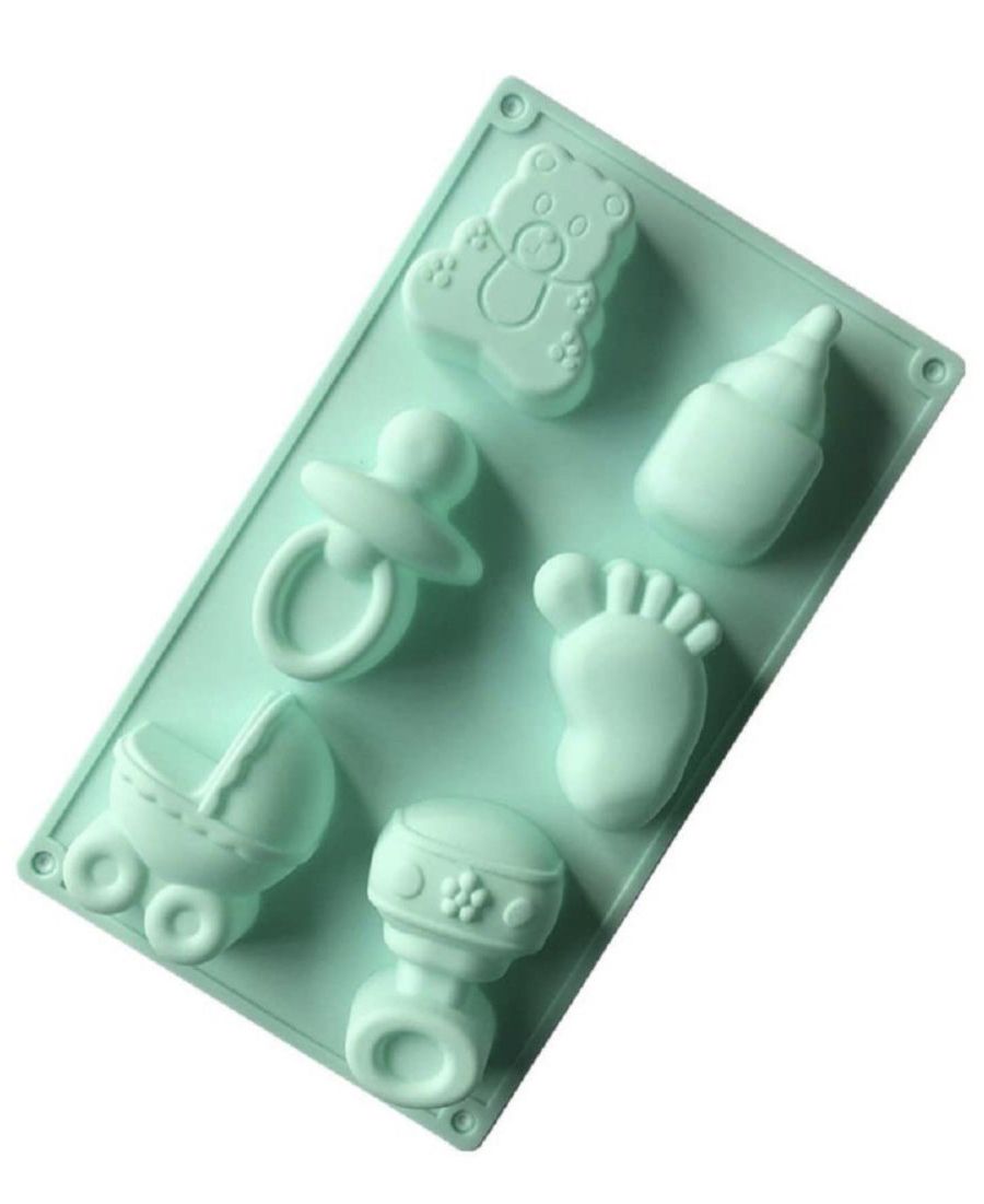Baby Theme shaped Silicone Mould - 6 Cavity