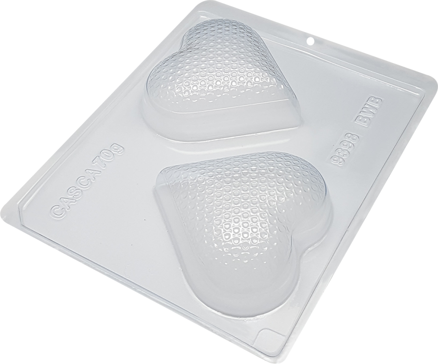 Chocolate Drops Textured Heart 200g chocolate mould