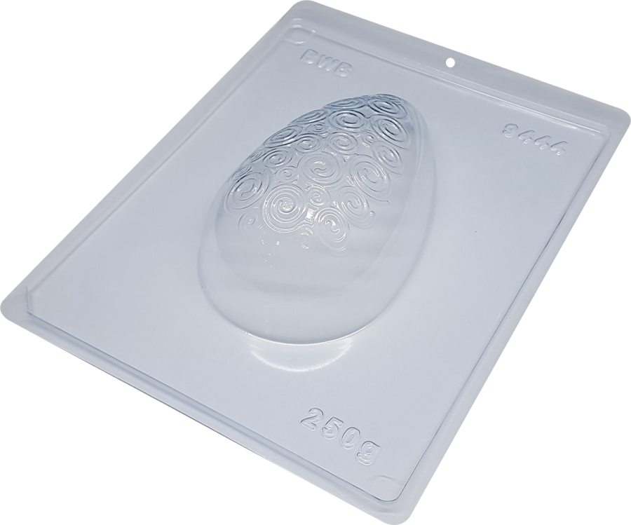Spiral Textured Egg 250g Chocolate Mould